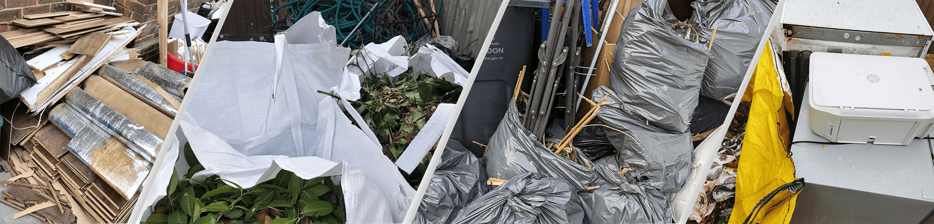 Fly tipping rubbish collection